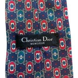 Christian Dior Vintage 100% Silk Tie